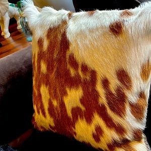 Natural Cow hide pillows (set of 2)